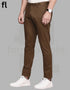 Brown Cotton Imported Stuff Pant Smart Fit